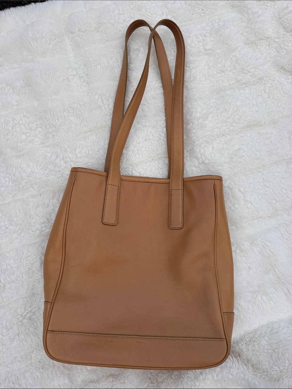 Coach Leather Tote in Camel